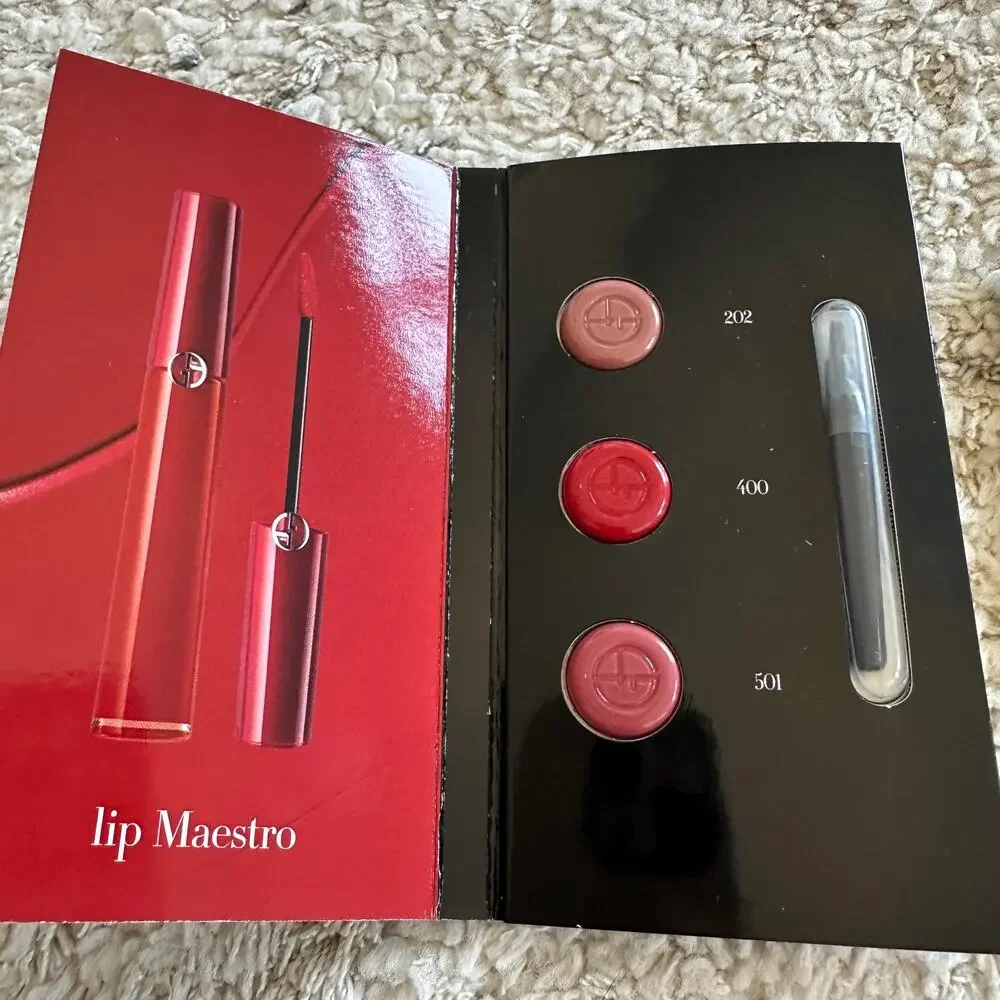Lip Makeup Sample Lot of 5 Giorgio Armani, KatVonD, Sephora, Laura Mercier